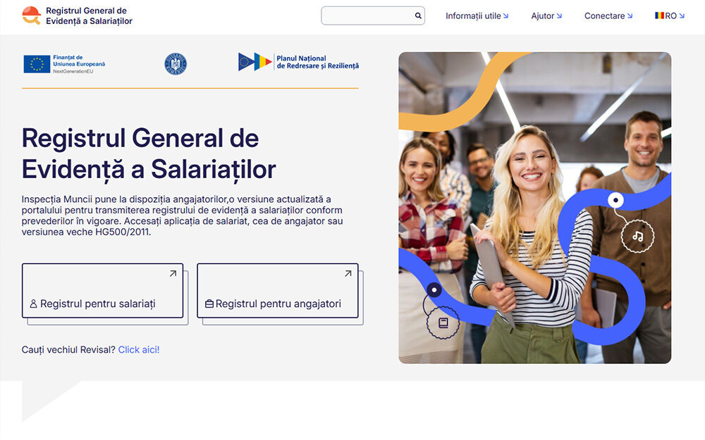 Informare cu privire la Registrul general de Evidență a Salariaților  REGES-ONLINE